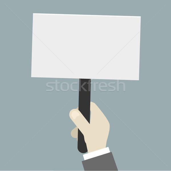 600x600 Empty Protest Sign Vector Illustration Felix Pergande