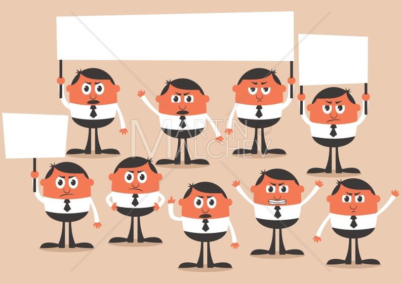 794x561 Protest Vector Illustration Demonstration Strike Revolt Etsy