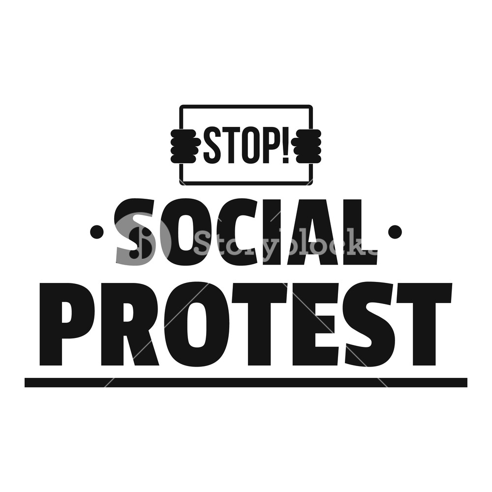 1000x1000 Social Protest Logo Simple Illustration Of Social Protest Vector