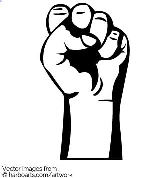 335x355 Download Raised Protest Fist