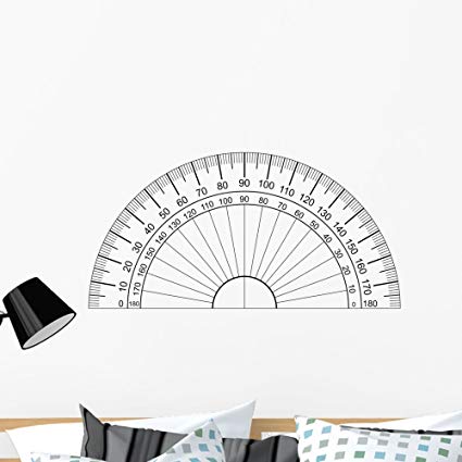 Wallmonkeys Protractor Vector Wall Decal Peel 425x425 Wallmonkeys Protractor Vector Wall Decal Peel