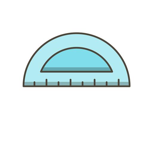 Protractor Vector Icon 490x490 Protractor Vector Icon