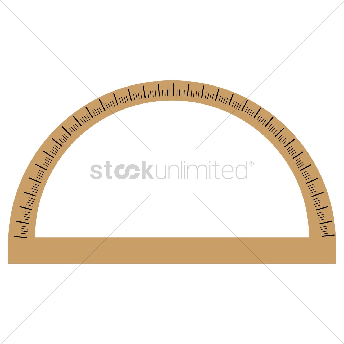 Protractor Vector Image 1300x1300 Protractor Vector Image