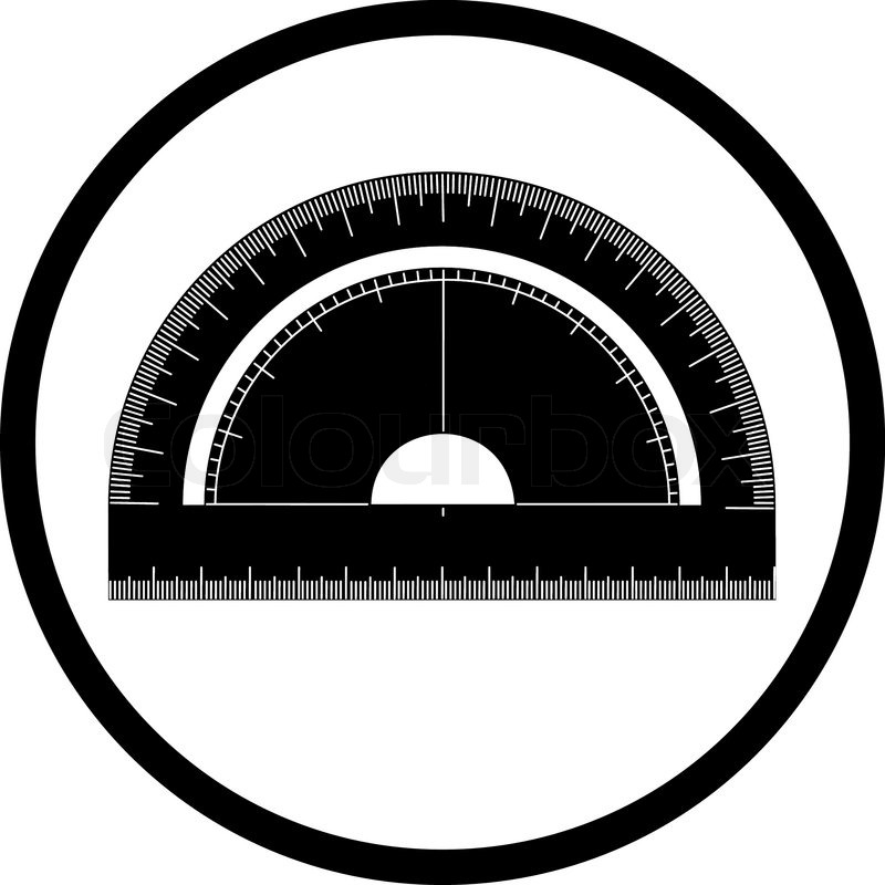 Vector Icon Of Protractor Stock Vector Colourbox 800x800 Vector Icon Of Protractor Stock Vector Colourbox