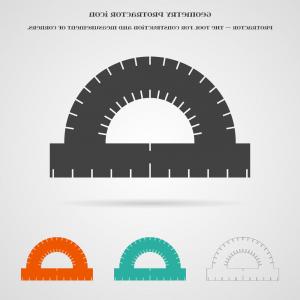 Geometry Ruler Thin Line Icon Protractor Ruler Vector Illustration 300x300 Geometry Ruler Thin Line Icon Protractor Ruler Vector Illustration