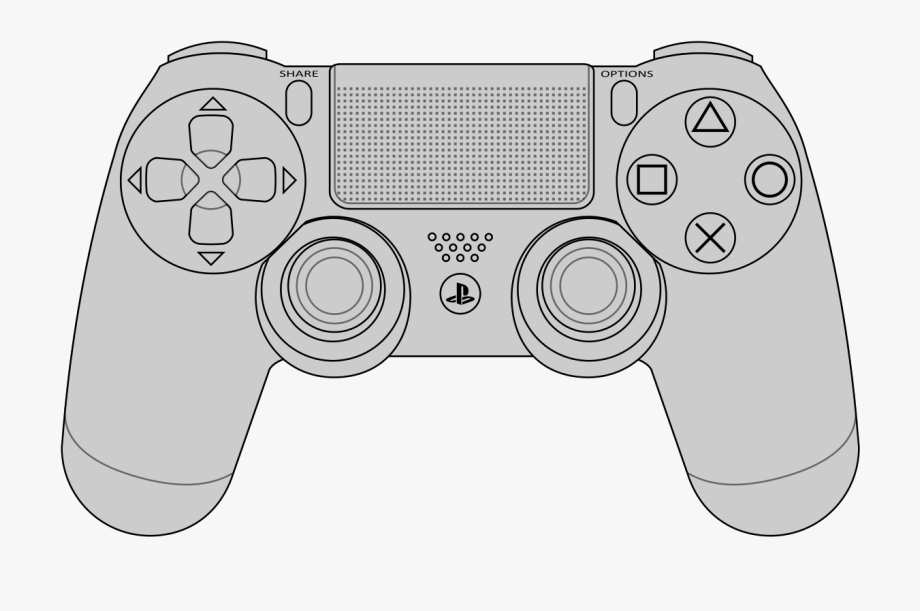 920x611 Clipart Black And White Library Ps Vector Images Dualshock