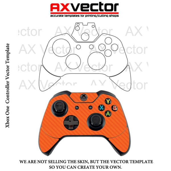 600x600 Xbox One Controller Vector Template