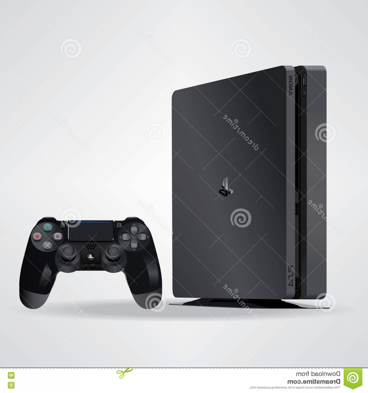 1560x1668 Editorial Photography Ps Slim Icon Vector Playstation Game Console