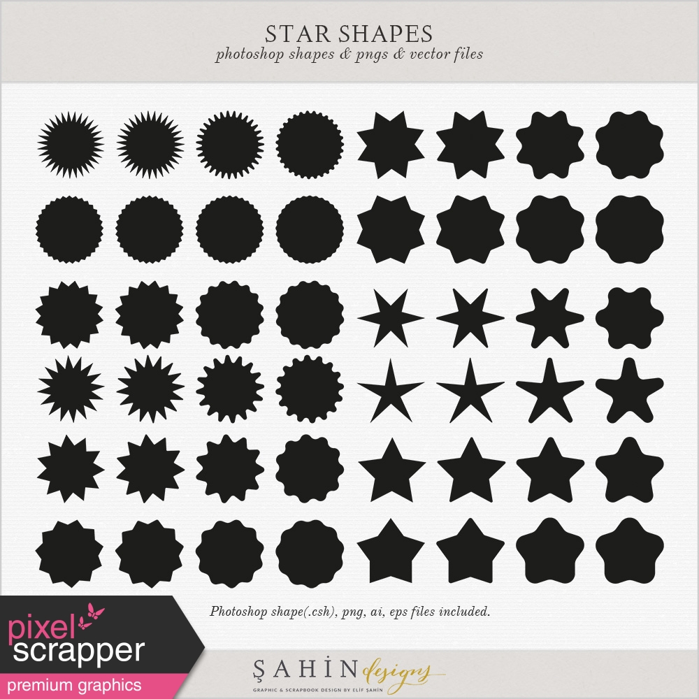 1000x1000 Star Shapes