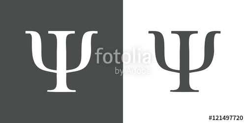 500x250 Icono Plano Simbolo Psi Gris Stock Image And Royalty Free Vector
