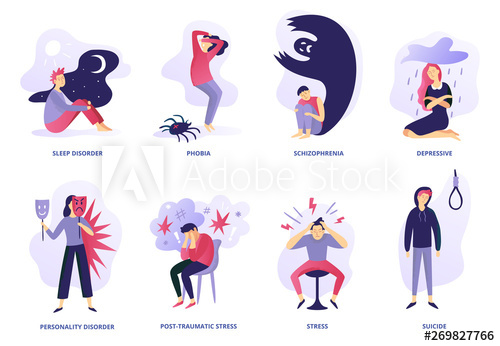 500x346 Psychiatric Illness Mental Disorder, Paranoia Feeling And Panic