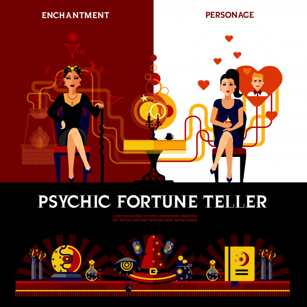 626x626 Psychic Fortune Teller Concept Vector Free Download