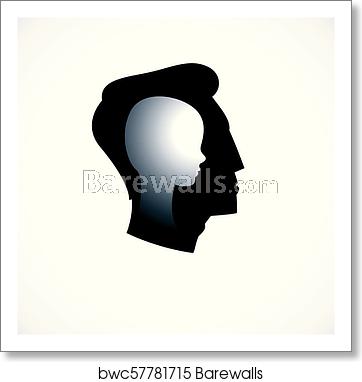 362x382 Psychology Vector Logo Created With Man Head Profile And Little