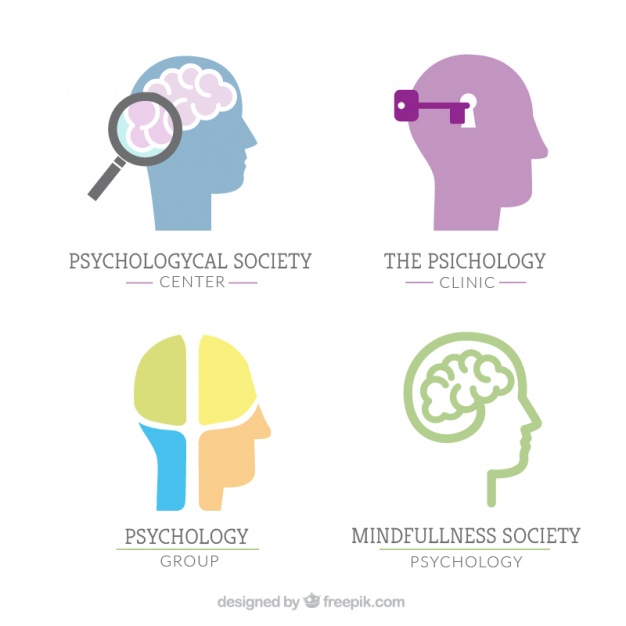626x626 Psychology Logos With Human Brain Vector Free Download
