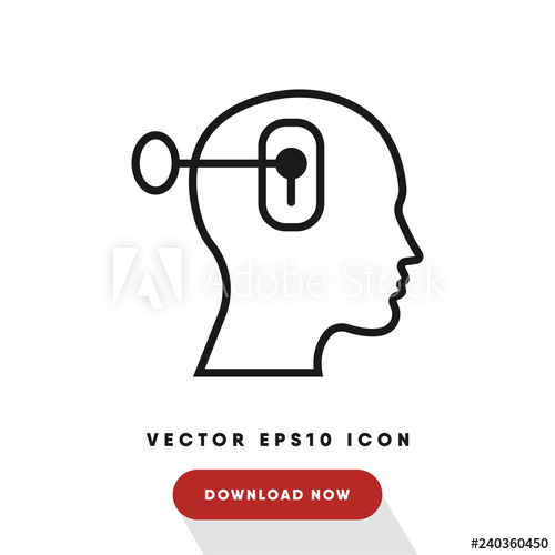 500x500 Psychology Vector Icon