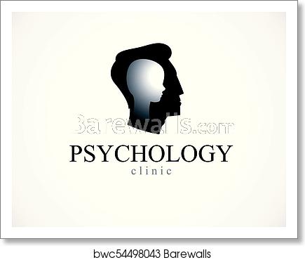 435x370 Psychology Vector Logo Created With Man Head Profile And Little