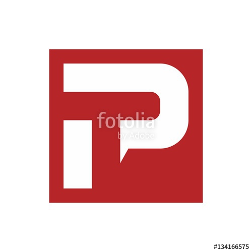 500x500 Pt Logo Design Template Letter T And P Logo Vector Stock Image