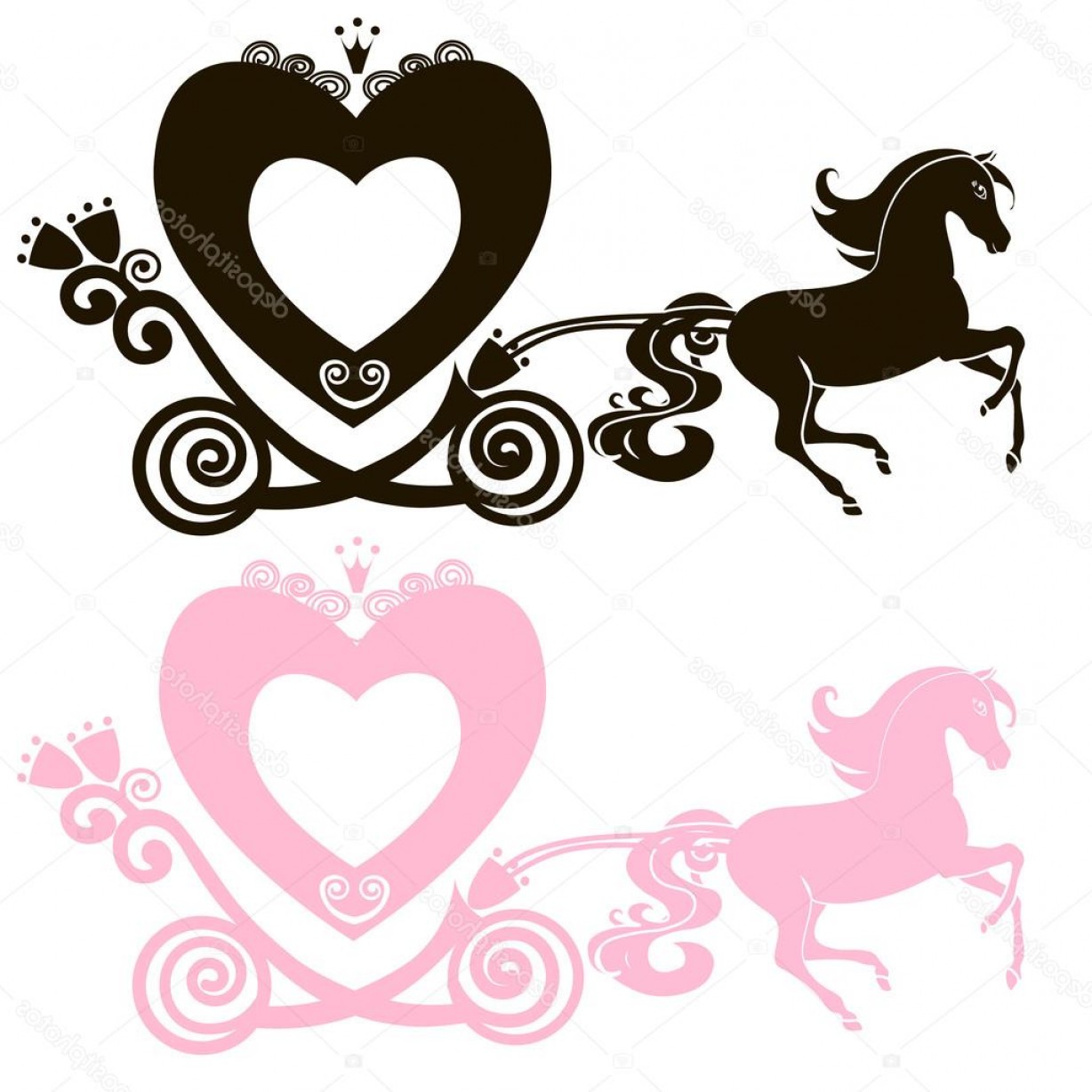 1228x1228 Vector Black And Pink Princess Savoyuptown