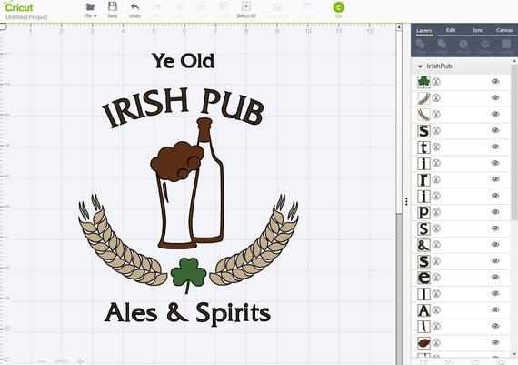 570x401 Irish Pub Sign Vector Clip Art Png Pdf Dxf Cricut Etsy
