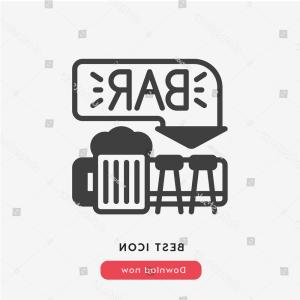 300x300 Photostock Vector Vector Bar Pub Interior Wooden Counter Chairs