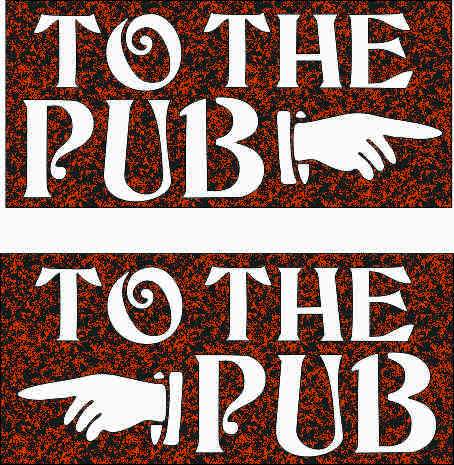 454x465 To The Pub Sign Dxf Of Plasma Router Laser Cut Cnc Vector Dxf Cdr