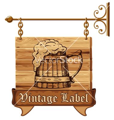 380x400 Beer Sign Vector Art