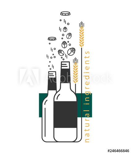 425x500 Brewery, Craft Beer, Alcohol Shop, Pub Sign Vector Icon With Beer