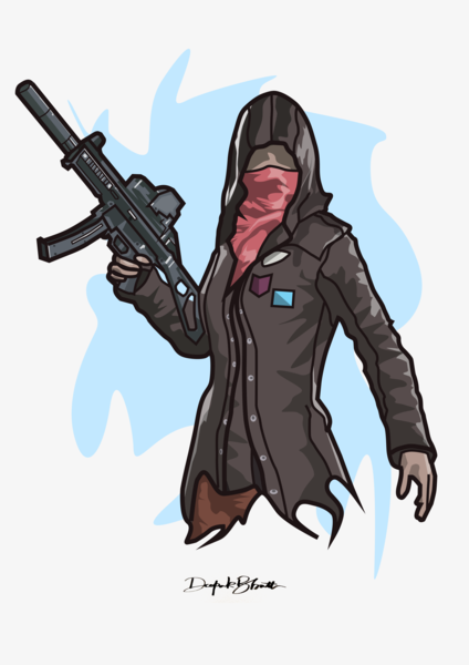 424x600 Pubg Vector Illustration