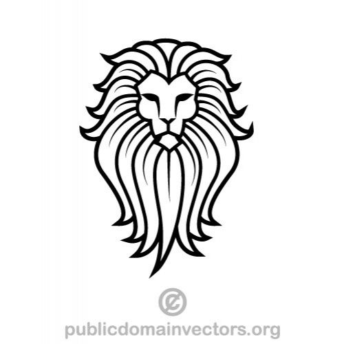 500x500 Lion Vector Graphics