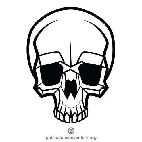 500x500 Skull Skeleton Vector Art
