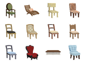 350x263 Stylish Furniture Clip Art