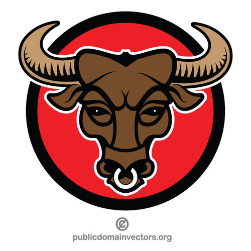 500x500 Bull Vector Art