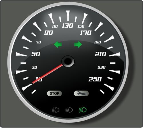 500x448 Vector Car Vector Graphics Of Speedometer