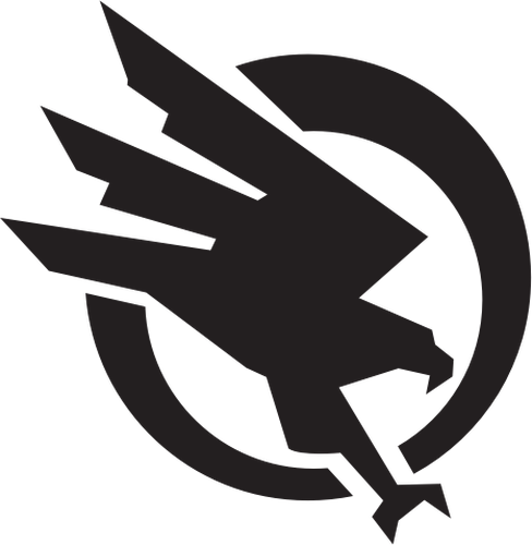 488x500 Bird Of Prey In The Circle Vector Illustration