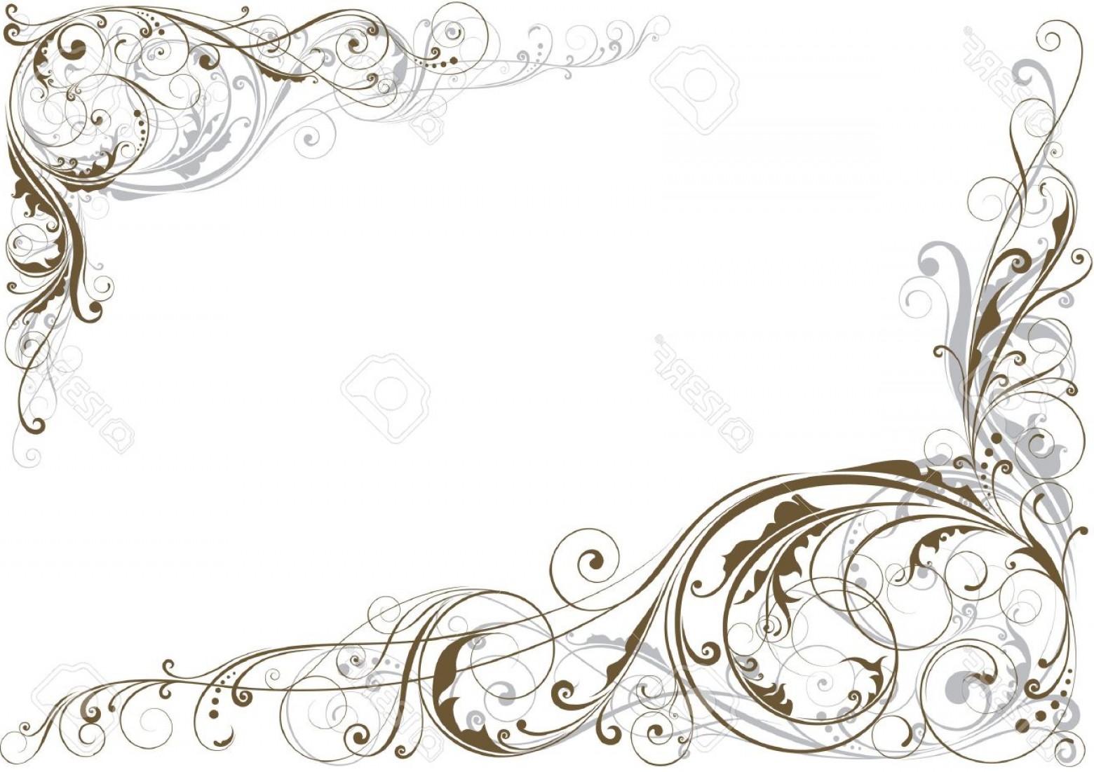 1560x1101 Corner Frame Vector Image Of Blue Corner Frame Decoration Public