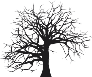 300x252 Halloween Dead Tree Outline Clipart