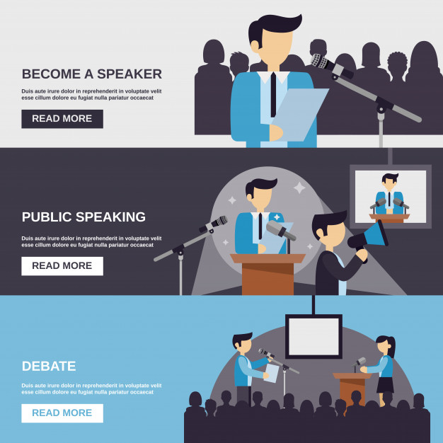 626x626 Public Speaking Banner Vector Free Download