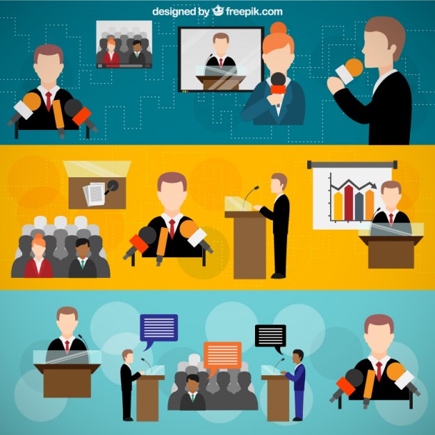 626x626 Public Speaking Banners Vector Free Download