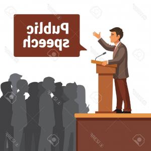 300x300 Man Speaking With Rostrum Public Speaker Icon Speaker Vector