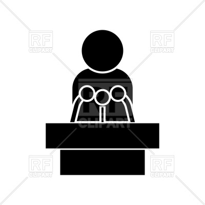 400x400 Man Speaking With Rostrum