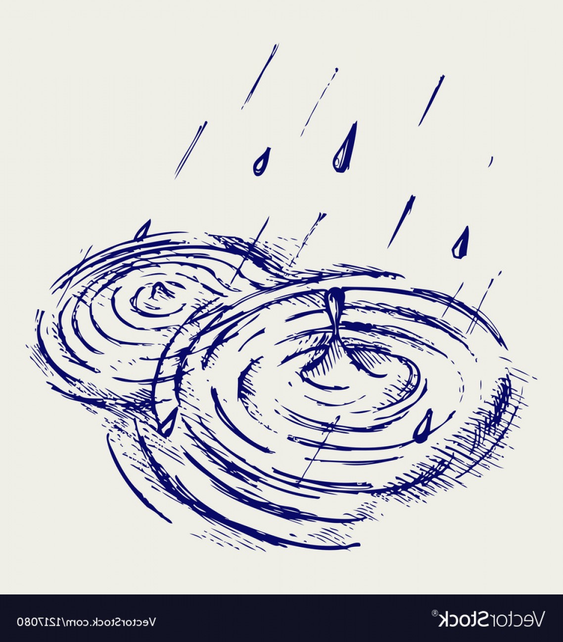 1138x1296 Rain Drops Rippling In Puddle Vector Soidergi