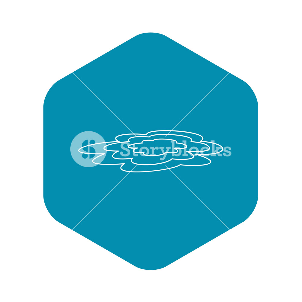 1000x1000 Water Puddle Icon Outline Illustration Of Water Puddle Vector