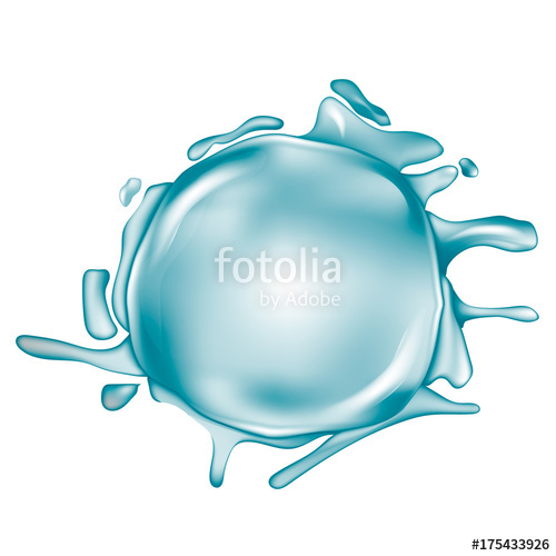 500x500 Water Splash Puddle Vector Stock Image And Royalty Free Vector