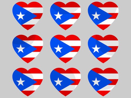 450x337 Heart With Puerto Rico Flag I Love Puerto R Vector