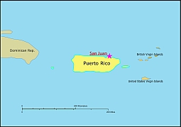 255x179 Puertorico Free Vector Map
