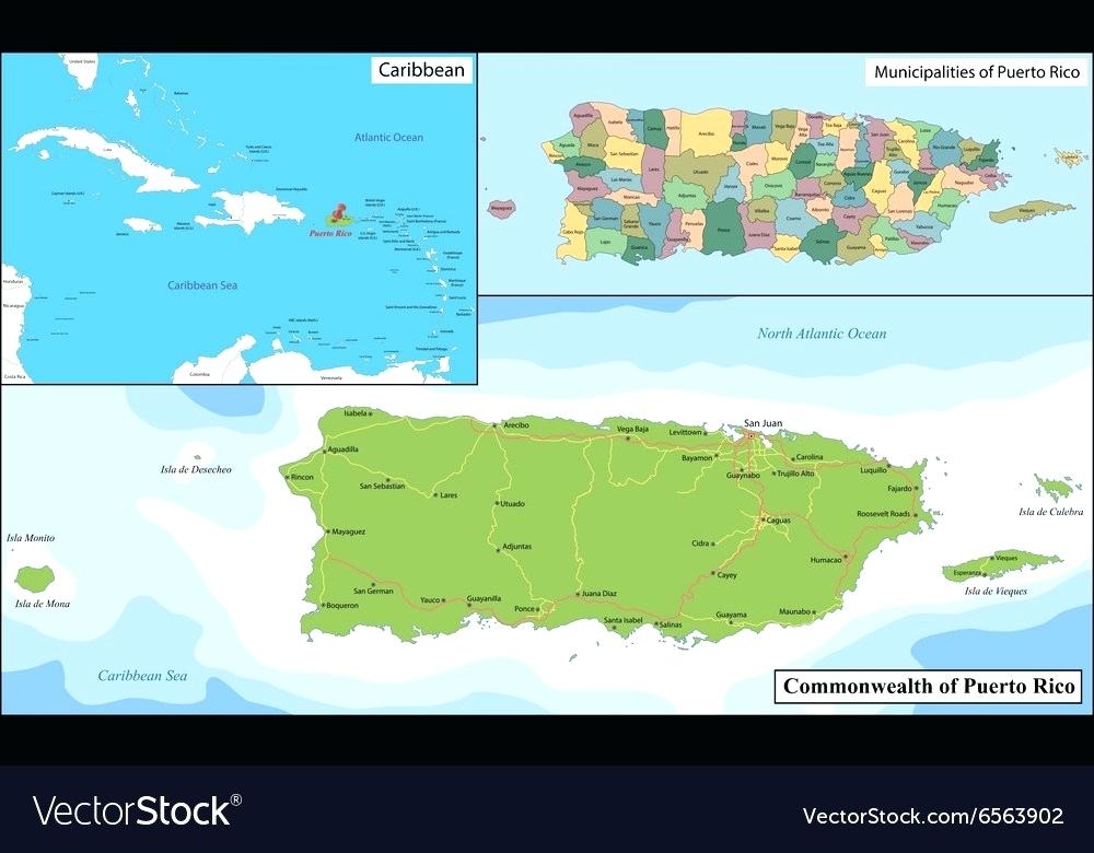 1000x780 The Island Of Puerto Rico Map