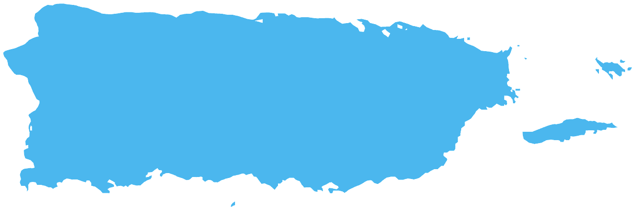 Mapa De Puerto Rico Silueta