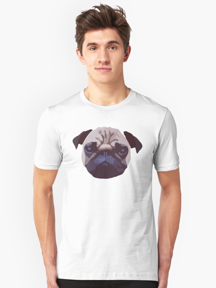750x1000 Pug Face Vector Design T Shirt