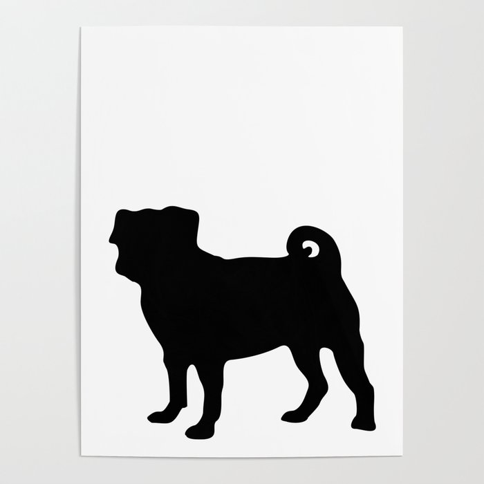 Download Pug Silhouette Vector at Vectorified.com | Collection of ...