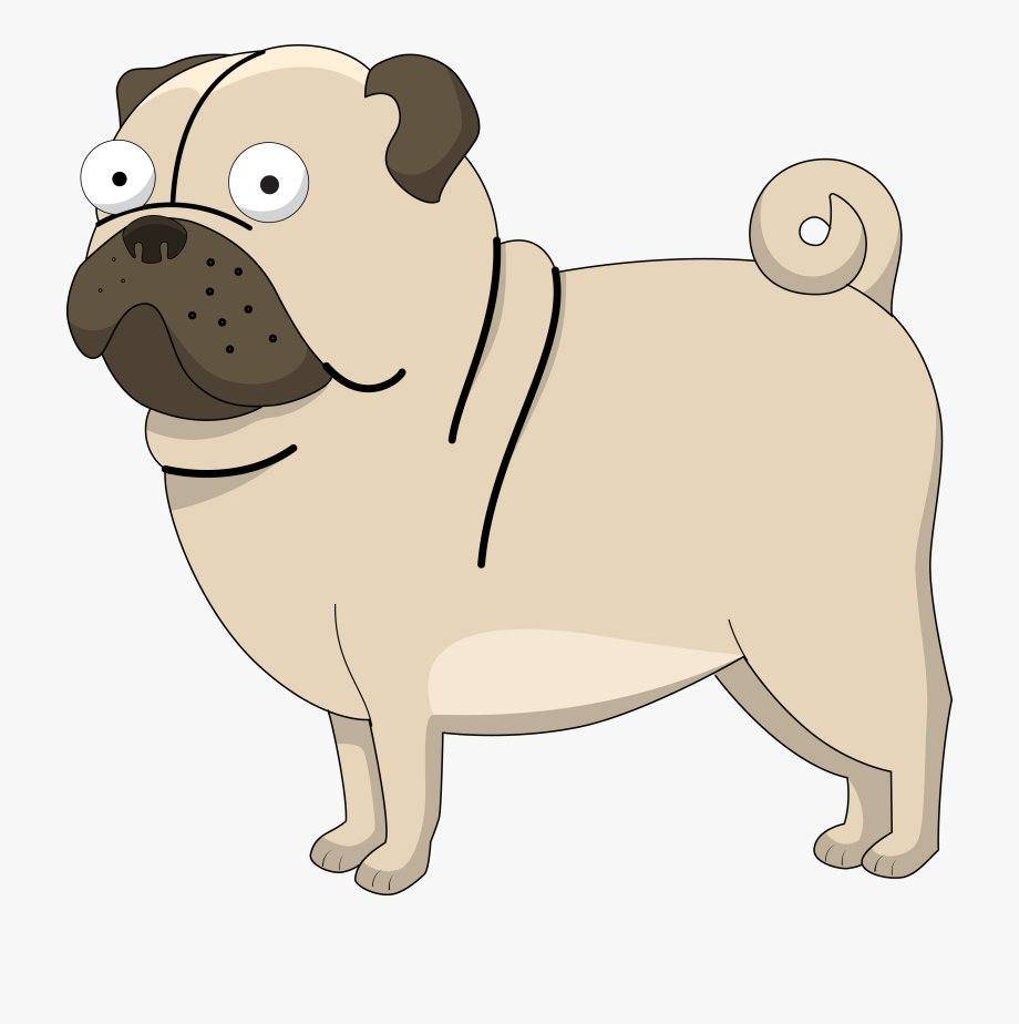920x924 Pug Vector Clip Art